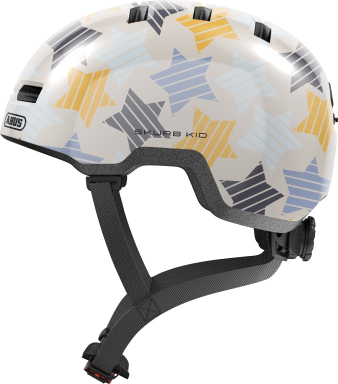 Hjälm Skurb Kid, grey stars M