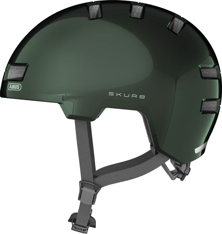 Hjälm Skurb, moss green L