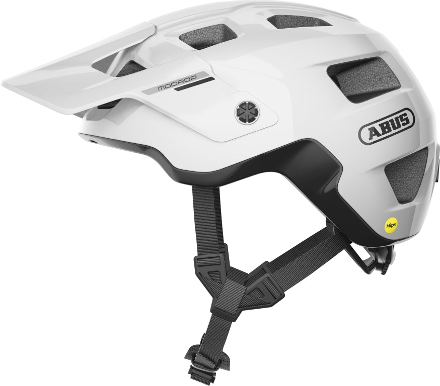 Hjälm MoDrop MIPS, shiny white M
