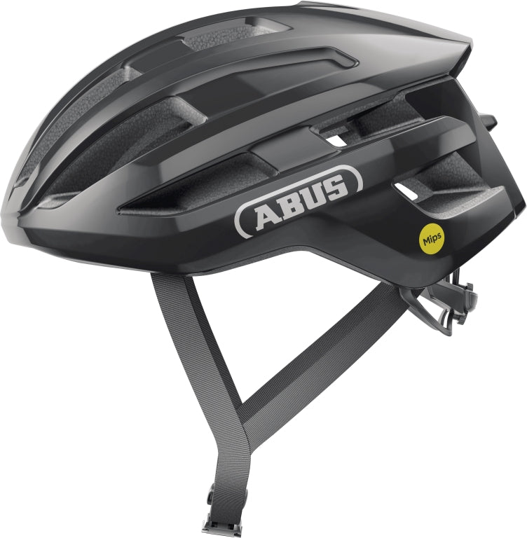 Hjälm PowerDome MIPS, shiny black S