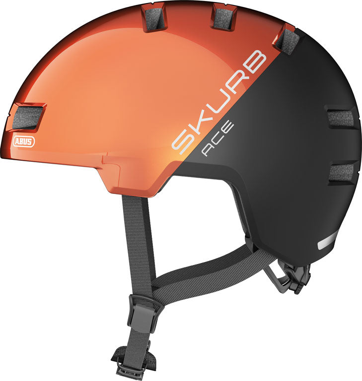 Hjälm Skurb ACE, goldfish orange M