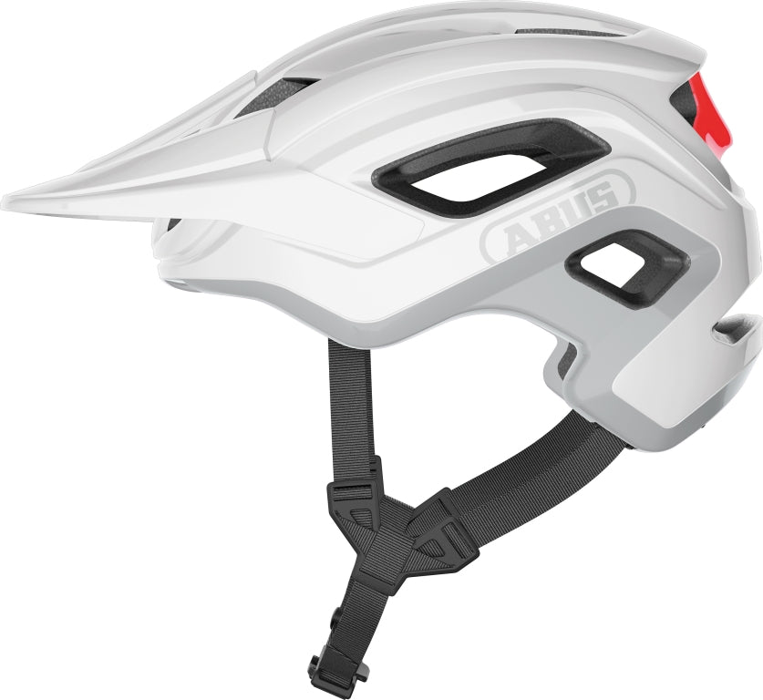 Hjälm Cliffhanger, shiny white S